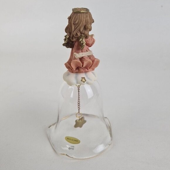Precious Moments 644498 Whittle Angel Songbook Bell Rare Figurine Retired - Picture 2 of 4